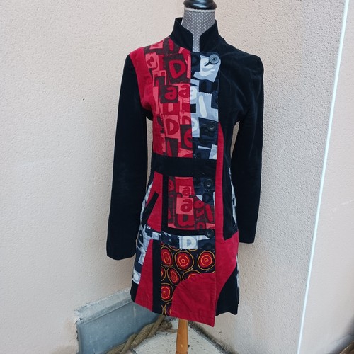 Manteau desigual velours - manteau,