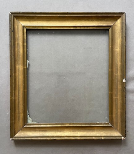 Cadre doré avec - sa, vitre