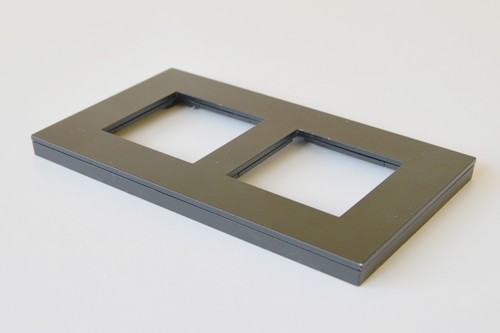 Niko pure steel black plaque - black,