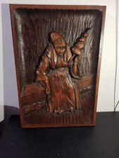 Ancien Tableau en Bois massif