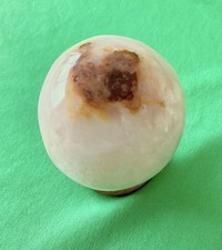 BOULE SPHERE marbre ONYX beige