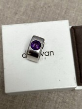 RARE STUNNING DINH VAN PARIS AMETHYST MARGOT RING STERLING SILVER SZ L €650 BOX