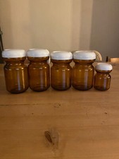 Lot de 5 bocaux en verre