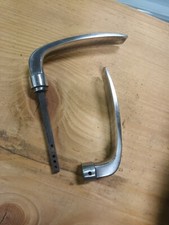 poignée de porte -  Aluminium - Vintage la paire  NOS