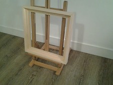 Encadrement Caisse américaine,Cadre en bois ,Finition naturelle ,Format carré