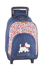 CHIPIE CARTABLE / SAC A DOS A ROULETTE BLEU NEUF