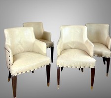 SUITE DE 4 FAUTEUILS VINTAGE