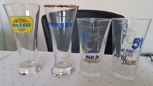 Verres différents pastis 51 - pastis,
