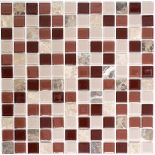 Mosaïque auto-adhésif verre