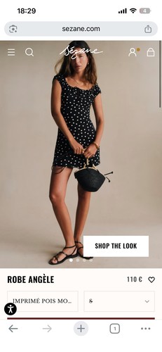 Robe angèle pois sezane s - pois,