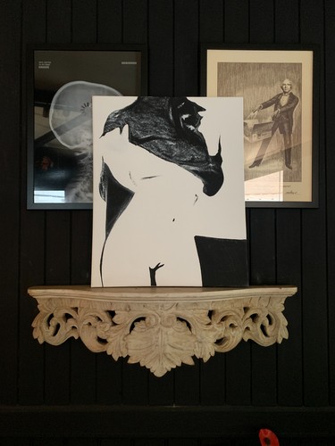 Tableau contemporain nu - –,
