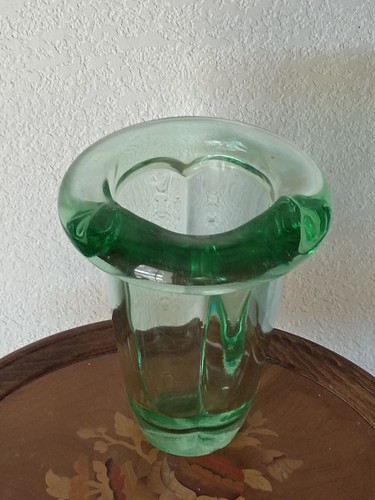 Vase art déco vannes cristal - art,