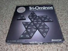 Vintage Anniversary Edition TriOminos Game Pressman 1993 Complete Tri Ominos