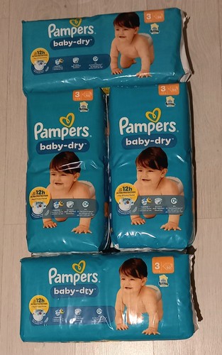 200 couches pampers baby - pampers, dry