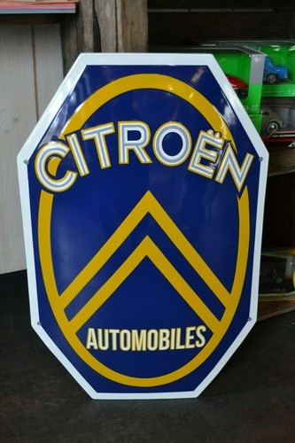 Plaque émaillée citroen - plaque,