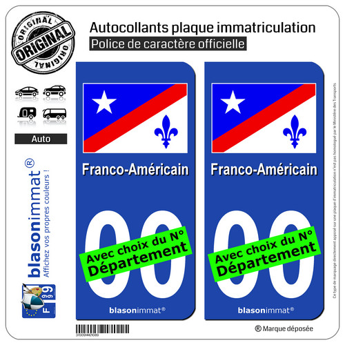 Autocollants plaque - 2,
