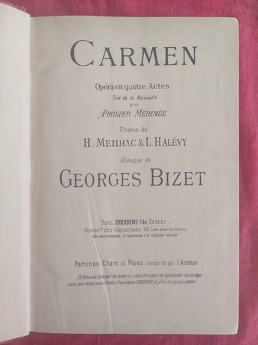 Carmen opéra quatre - opéra,