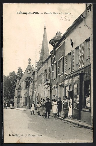 Cpa etang ville grande - l´etang-la-ville,,
