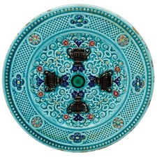 Majolica Plate Villeroy & Boch Schramberg Art Nouveau Deco Antique 1883-1912
