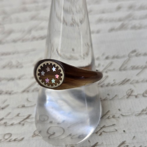 Bague ancienne nacre et - ancienne, en