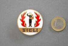 FIREFIGHTER - SICLI - fire extinguisher - advertising pin - collection item BELGIUM