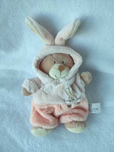 Doudou ours deguise lapin - en,