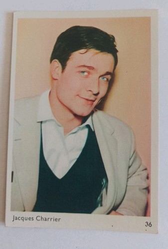 1963 carte chromo célébrité - chromo,