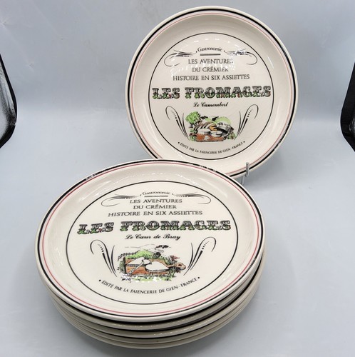 Six assiettes fromages - à,