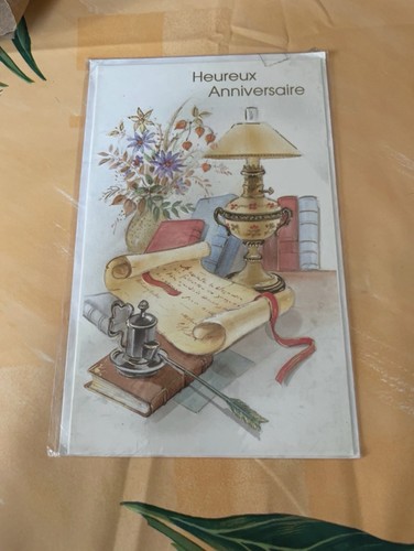 Carte vœux anniversaire - de, «