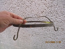 Ancien pièce en fer à Lustre à Abat Jour Penderie Saucisson Outil Déco Nöel