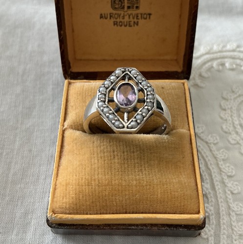 Améthyste perle fine argent - améthyste,,