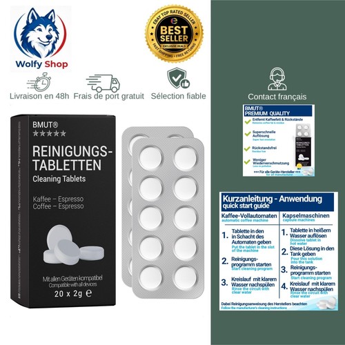 Tablettes nettoyage machine - nettoyage,
