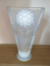 OPALESCENT GLASS VASE MADE IN FRANCE SABINO? ETLING? HUNEBELLE? ART DECO 