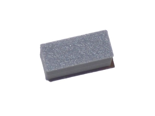 Bouton gris rectangulaire - gris,