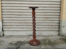 Antique Colonne en Bois Baquet A Torcion Brassière X Fabrication Bonne Facture