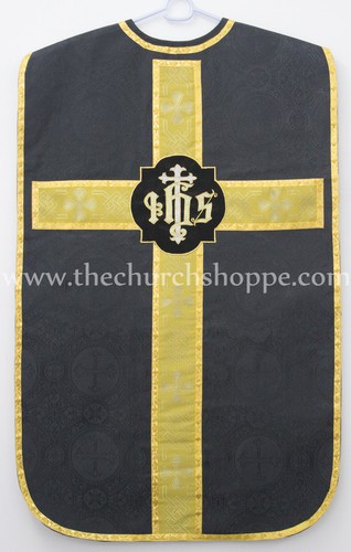 Chasuble fiddleback noire - chasuble,