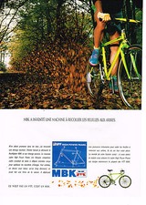 ADVERTISEMENT ADVERTISING 064 1991 MBK MOUNTAIN BIKE HPF 2 bike