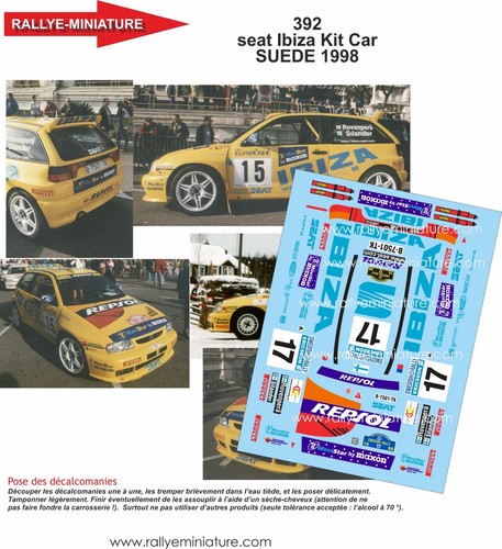 Decals ref 0392 seat - 0392,
