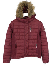 SUPERDRY La Veste Fuji Originale Femme Taille M Zippée Complète Matelassée