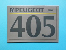 Brochure / Catalogue / Brochure - Peugeot 405 Breaking / Estate / GRI 1.9 X4 - 07/91