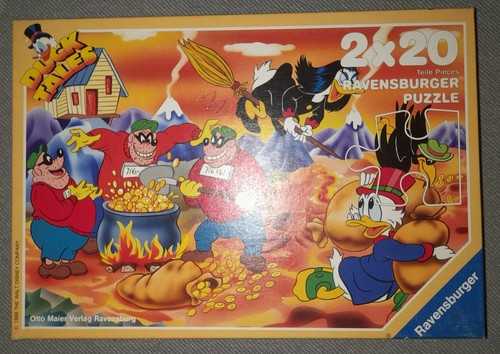 Puzzle vintage 2x20 disney - puzzle,