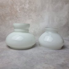 1 globe en verre opaline