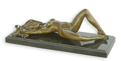 Sculpture bronze femme nue - sculpture, en