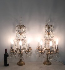 Grande paire de girandoles murales bronze doré époque XXème siècle