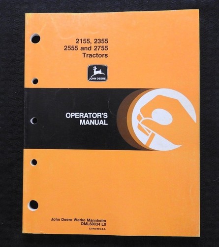 John deere 2155 2355 2555 - 2155, 2755