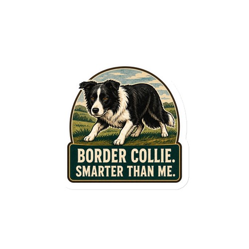Die cut magnet border collie - magnet,,