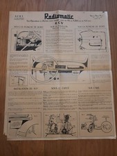 antique poster Radiomatic car radio car 4hcv