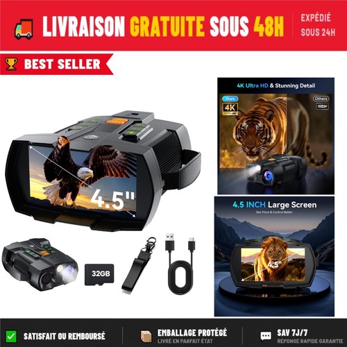 Lunettes vision nocturne 4k - vision,