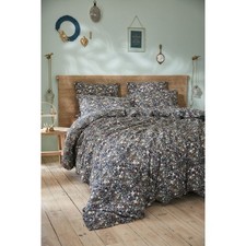 Housse de couette 240x220 cm Gaze de coton imprimée CAPUCINE Minuit