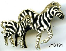 BROJYS191 - BROOCH - ZEBRA
